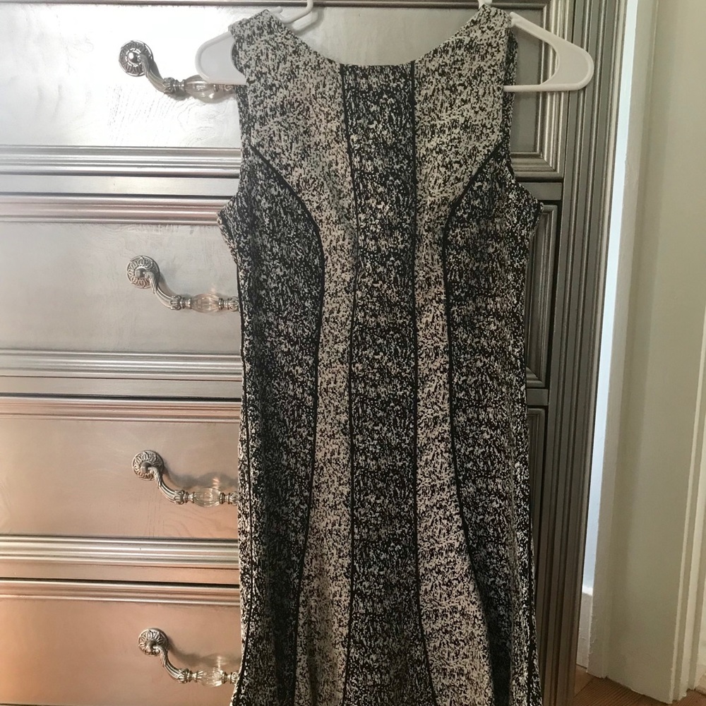 H&M classy work black and white mini dress